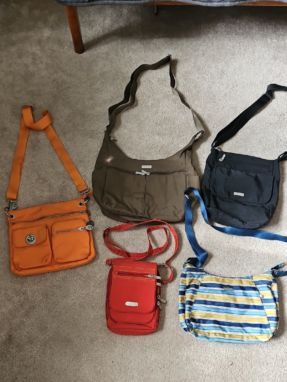 Baggalini Lot Of Five Crossbody Bags